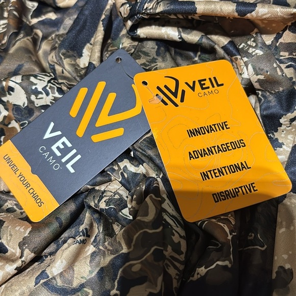 Veil Camo Whitetail/Black,Moisture Wicking, UPF 50 Performance Tee, Hunting,Camo - Picture 9 of 11